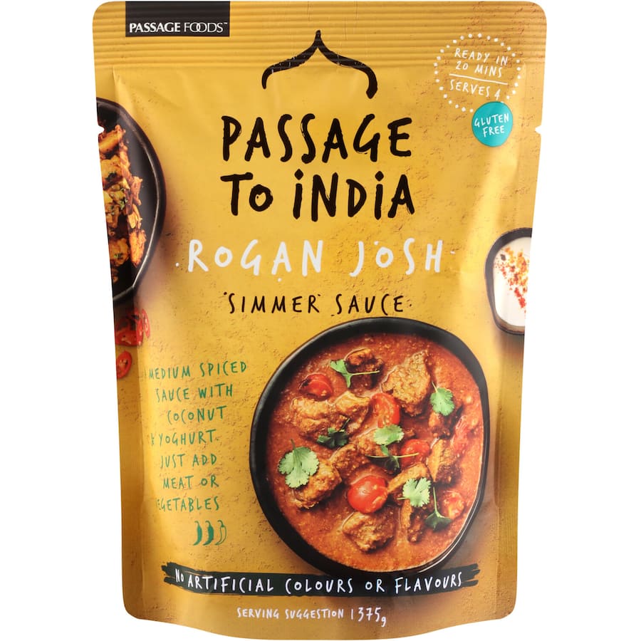 Authentic Indian Rogan Josh sauce featuring rich spices, creamy coconut, and yogurt, perfect for flavorful home-cooked meals.