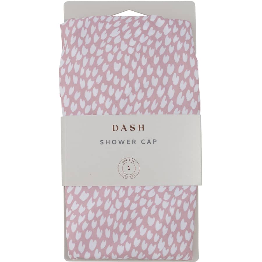 Vibrant printed shower cap designed for maximum hair protection while showering or bathing, perfect for all hair types.