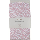Vibrant printed shower cap designed for maximum hair protection while showering or bathing, perfect for all hair types.