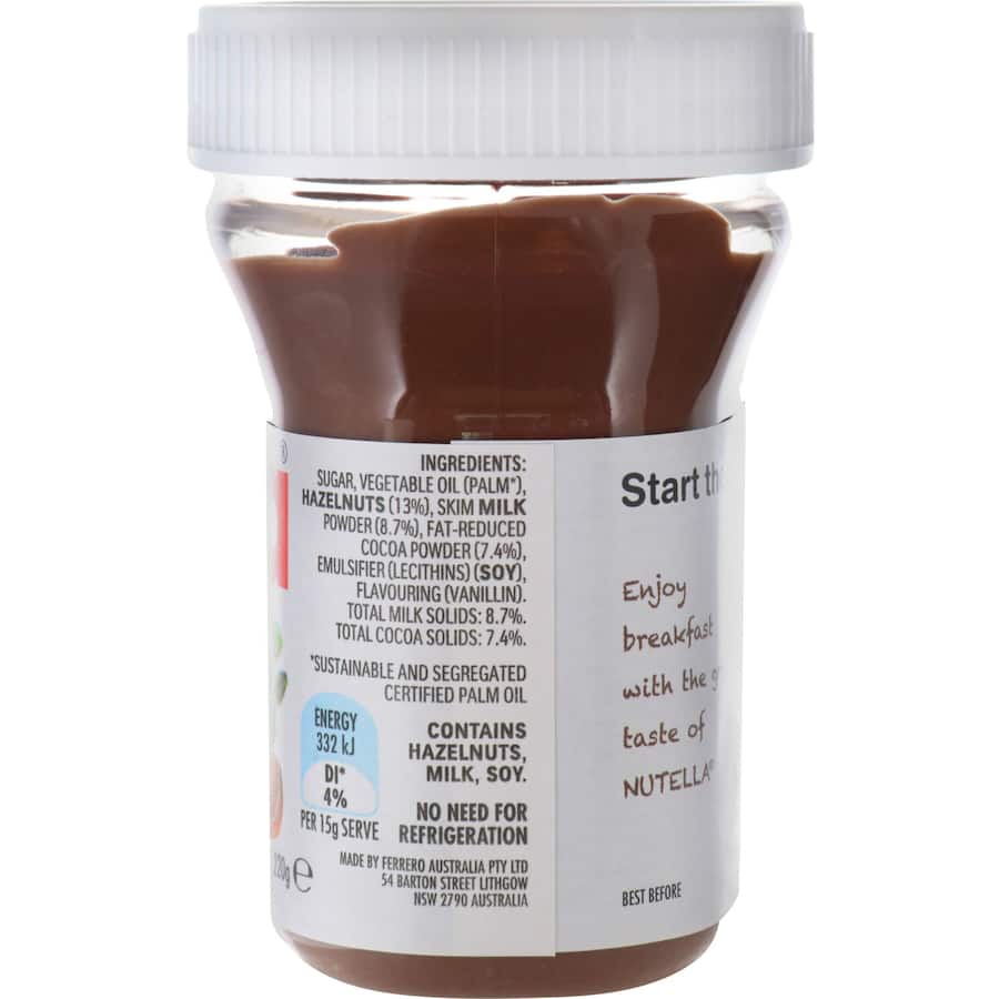Nutella Hazelnut Spread  Jar 220g