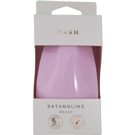 Dash Detangling Brush with flexible bristles for easy detangling, ergonomically designed for comfort, perfect for all hair types.