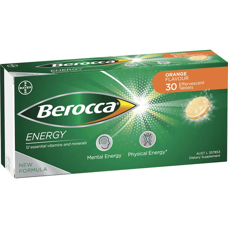 Effervescent orange tablets packed with vitamins to boost energy and support wellness for busy lifestyles.
