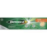 Effervescent orange-flavored vitamin tablets for energy boost and wellness support in busy lifestyles.
