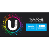 U by Kotex Regular Tampons feature a smooth applicator for comfort and reliable absorbency during your menstrual cycle.