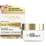 L'Oréal Paris Age Perfect Day Cream for mature skin, combats sagging, age spots, and hydrates for a youthful glow.