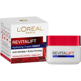 L'Oréal Paris Revitalift Night Cream: Anti-wrinkle cream with pro-retinol for firm, youthful skin overnight.