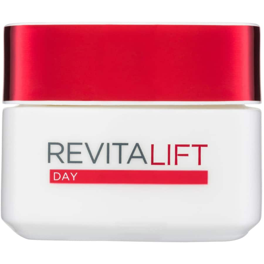 L'Oréal Paris Revitalift Anti-Wrinkle Cream, a firming day cream enriched with pro-retinol for smoother, youthful skin.