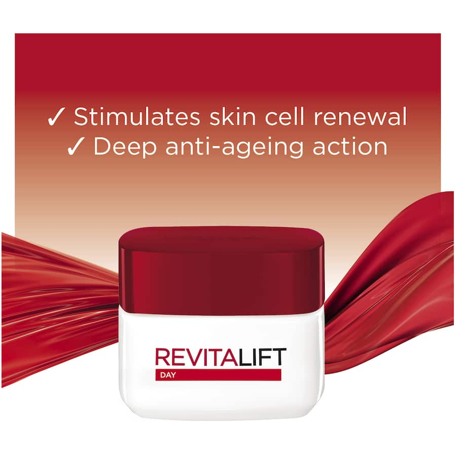 L'Oréal Paris Revitalift Anti-Wrinkle Cream, a firming day cream with pro-retinol for youthful, smoother skin.