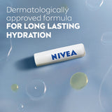 Nivea Lip Care Lip Balm Repair 4.8g soothing formula enhances lip softness with natural healing ingredients and Vitamin E.