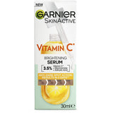 Garnier Skin Active Anti-Dark Spot Serum with Vitamin C, Niacinamide, and Salicylic Acid for brightening and even-toned skin.