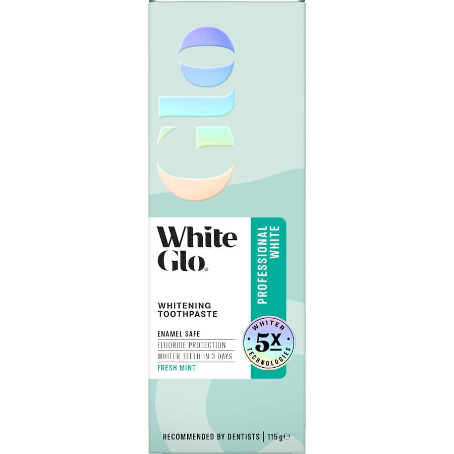 White Glo Whitening Toothpaste for a brighter smile, targets stains and protects against cavities with fluoride formula.