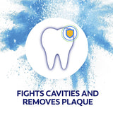 Colgate Advanced Whitening Toothpaste with Micro-Cleansing Crystals for whiter teeth in 7 days, fights plaque and strengthens enamel.