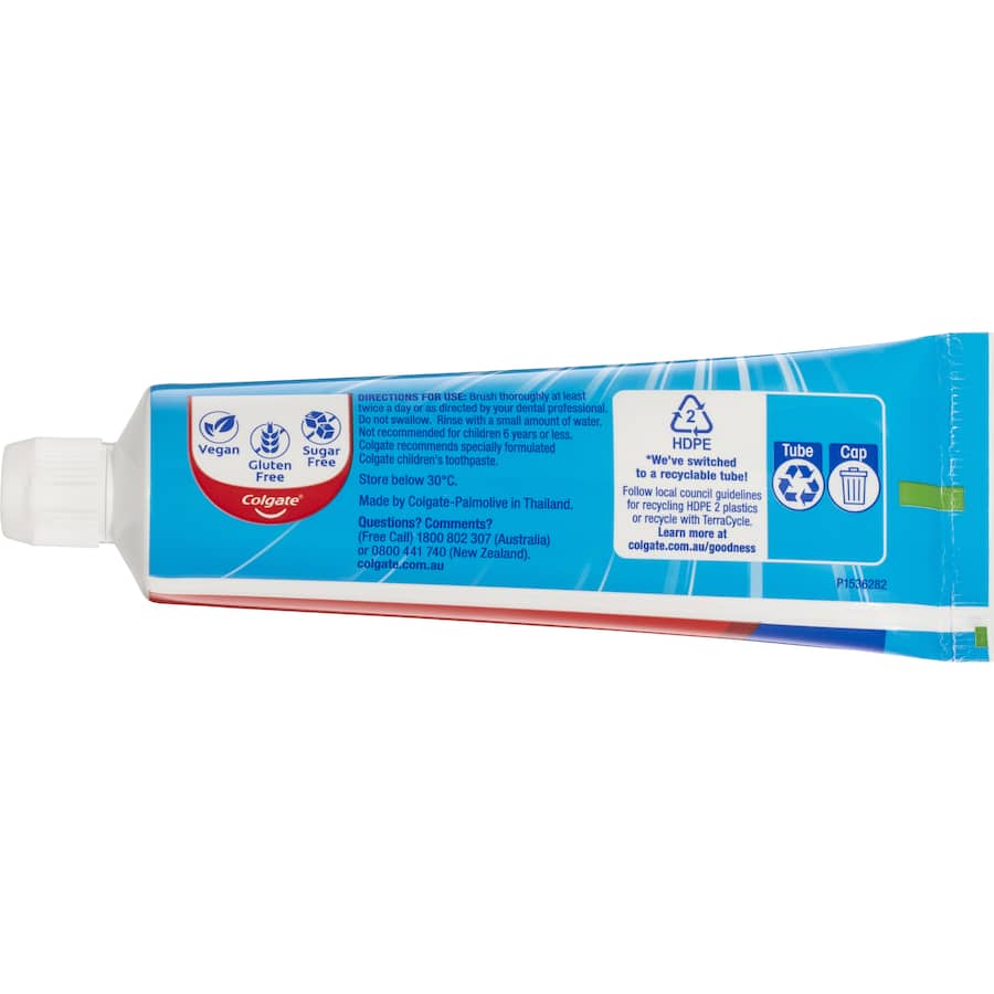 Colgate Advanced Whitening Toothpaste with micro-cleansing crystals for brighter, whiter teeth and plaque protection.