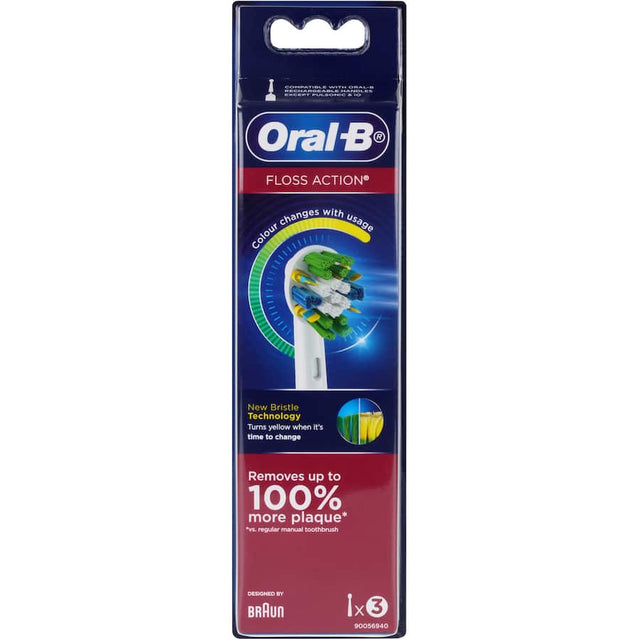 Oral B Electric Toothbrush Floss Action with 3D cleaning, pressure sensor, and customizable modes for superior plaque removal.