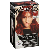 L'Oreal Preference Hair Colour in Cherry Red 5.664, vibrant gel dye for bold color and shine. Perfect for all hair types.