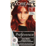 L'Oreal Preference Cherry Red 5.664 hair dye, offering vibrant, long-lasting color and easy application for all hair types.