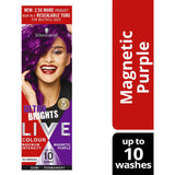 Vibrant Magnetic Purple semi-permanent hair dye delivers intense color and shine for bold transformations and creative styles.