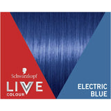 Electrifying Electric Blue hair dye for vibrant color transformation, offering salon-quality results at home.