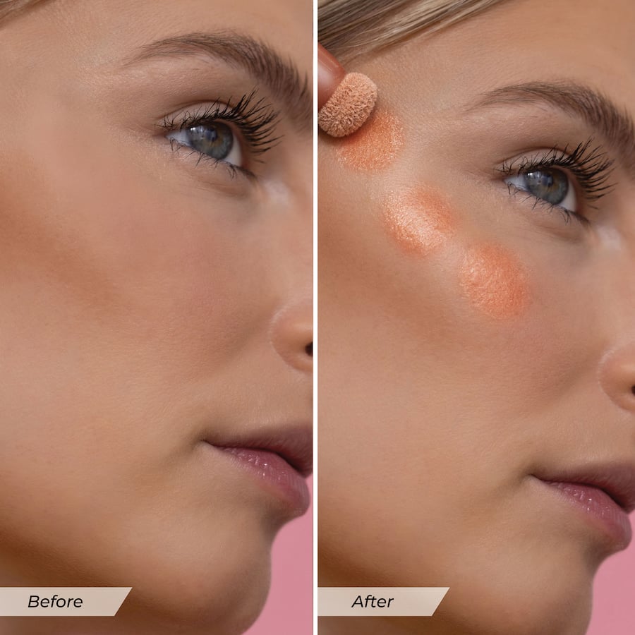 Mcobeauty Highlight & Glow Beauty Wand in Peach Glow, a lightweight highlighter for a radiant, dewy complexion.