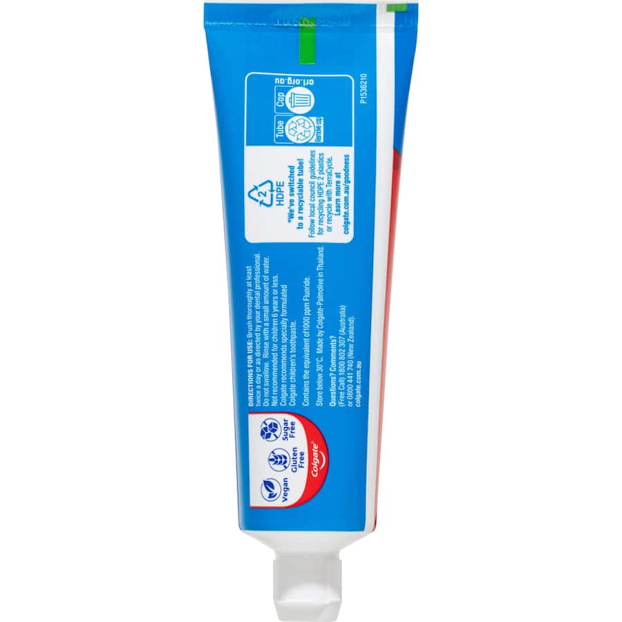 Colgate Max Fresh Toothpaste with Mini Breath Strips offers 10x cooling freshness, fights cavities, and is vegan-friendly.