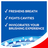Colgate Max Fresh Toothpaste with Mini Breath Strips offers long-lasting freshness and natural ingredients for oral care.