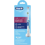 Oral-B Vitality Electric Toothbrush Floss Action with Floss Action head, micropulse bristles, 2-minute timer, and rechargeable battery.