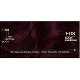 Napro Palette Hair Colour in Burgundy Black 1-08 offers vibrant, multidimensional color with nourishing benefits for healthy hair.