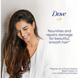 Dove Shampoo Intensive Repair revitalizes damaged hair, preventing 98% of damage while nourishing and promoting resilience.