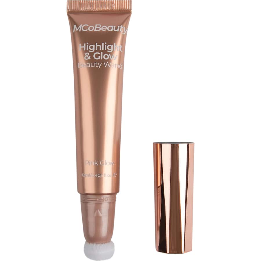 Mcobeauty Highlight & Glow Wand in Pink Glow, perfect for achieving a radiant, luminous complexion on all skin tones.