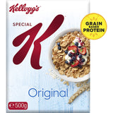 Kellogg's Special K Original Cereal, crunchy whole grain breakfast rich in vitamins, fiber, and perfect for balanced lifestyles.