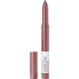 Maybelline Super Stay Ink Crayon Lipstick in Lead The Way, offering 8-hour wear, matte finish, and built-in sharpener for precise application.