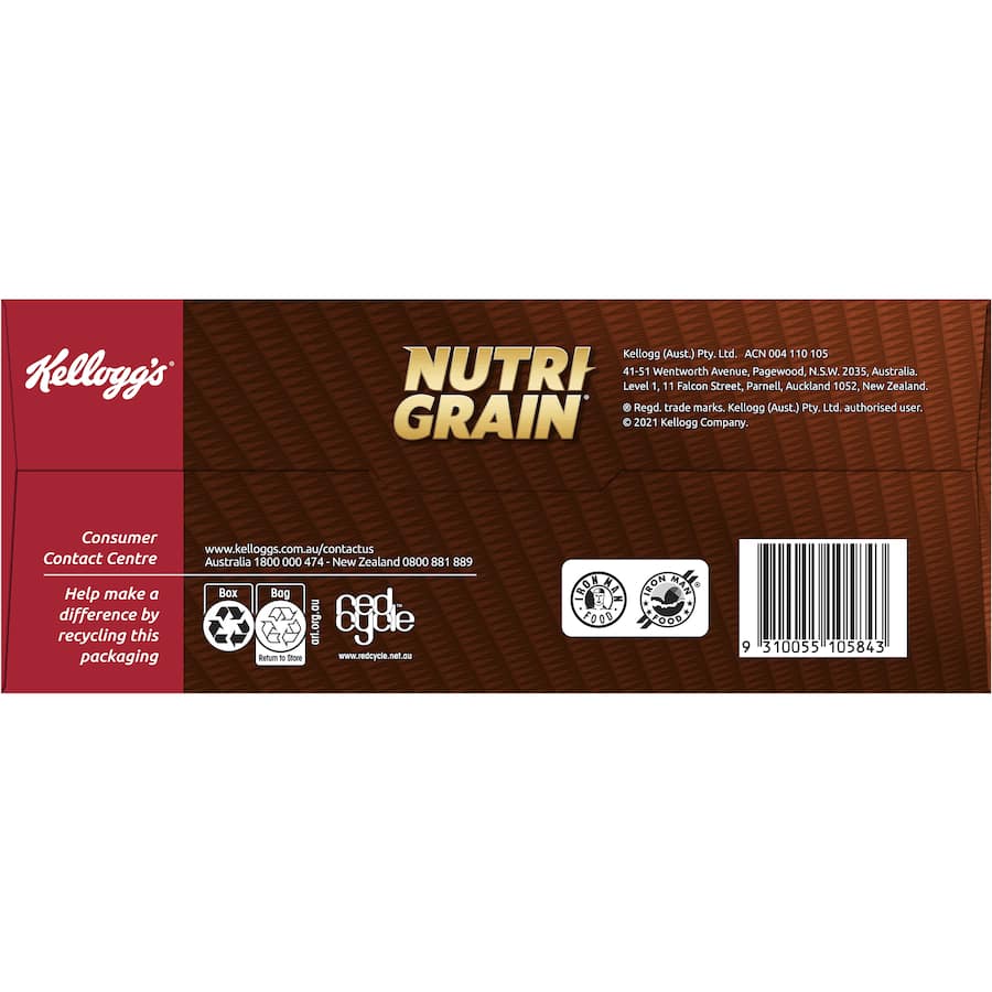 Kellogg's NutriGrain Cereal: a hearty multigrain blend rich in protein and fiber for energizing, healthy breakfasts.