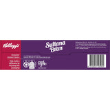 A bowl of Kellogg's Sultana Bran Cereal Original featuring crunchy bran flakes and juicy sultanas, ideal for a nutritious breakfast.