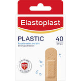 Elastoplast Plastic Plasters featuring Bacteria Shield technology for effective, breathable, and water-resistant wound protection.