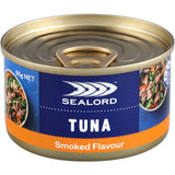 Sealord Sensations Smoked Tuna in a can, packed with natural smoky flavor, high protein, and omega-3s for versatile meals.