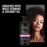 Tresemme Volume & Fullness Shampoo, enriched with coconut oil and vitamins, for voluminous, salon-quality fine hair.