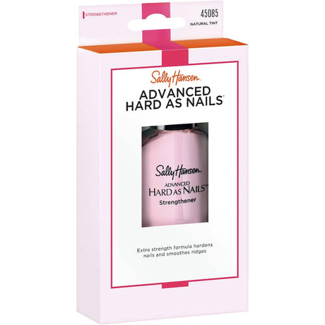 Sally Hansen Advanced Nail Care Hard As Nails Natural strengthens and smooths nails for a hard, shiny finish with lasting results.