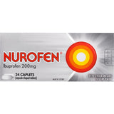 Nurofen Ibuprofen caplets for effective pain relief from headaches, muscular pain, and fever, designed for easy swallowing.