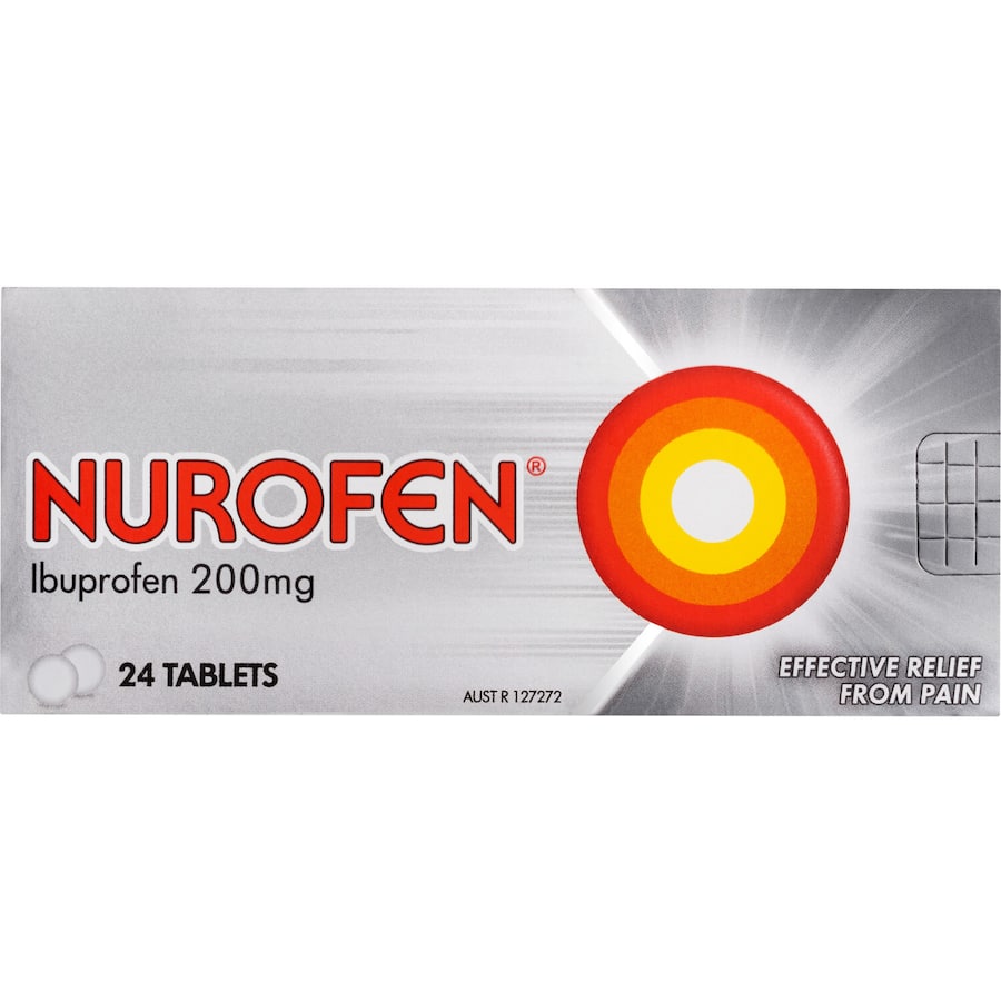 Nurofen Ibuprofen tablets providing fast relief from headaches, muscular pain, and cold symptoms for effective pain management.