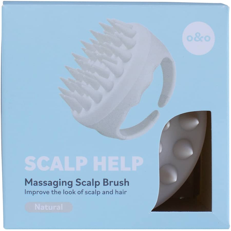 Ergonomic scalp brush for all hair types, promoting circulation and exfoliating for healthier, vibrant hair.