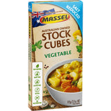 Massel Ultra Vegetable Stock Cubes Salt Reduced: Flavorful, gluten-free stock cubes for healthier cooking with minimal salt.