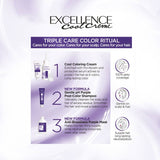 L'Oreal Excellence Cool Hair Colour Ultra Ash Dark Blonde 6.11 offers luxurious, salon-quality cool-toned color and hair care.