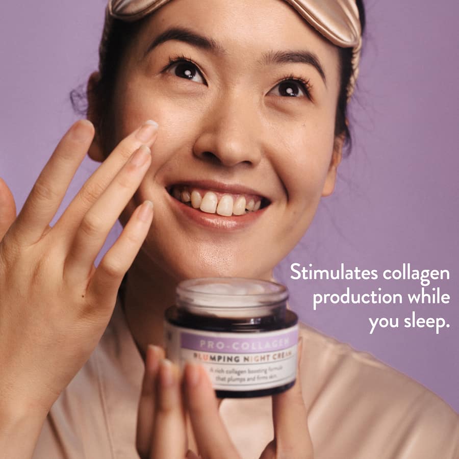 Peptide-rich night cream that boosts collagen and hydration, promoting plump, youthful skin overnight.