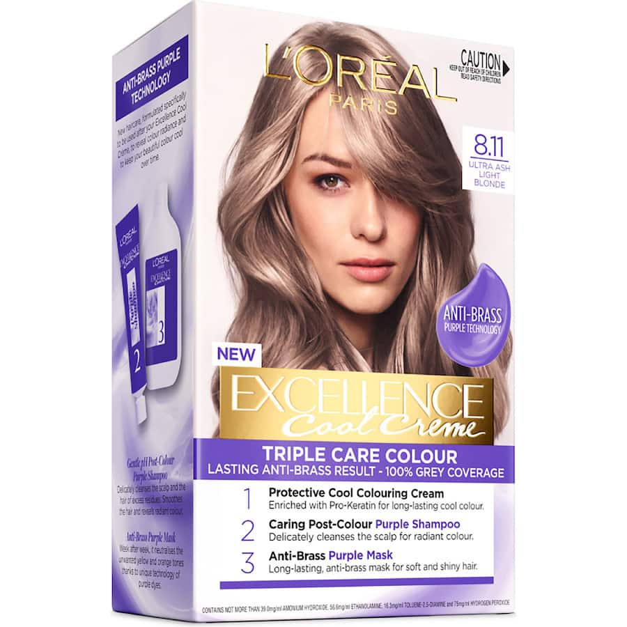 Loreal Excellence Cool Hair Colour Ultra Ash Light Blonde 8.11