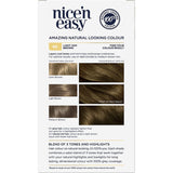 Clairol Nice 'N Easy Light Ash Brown 6A hair dye offers vibrant color, 100% grey coverage, and lasting shine with ColourSeal Gloss.