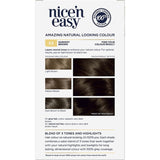 Clairol Nice 'N Easy Darkest Brown 3.5: Permanent hair color with rich tones, 100% gray coverage, and shine-enhancing gloss.