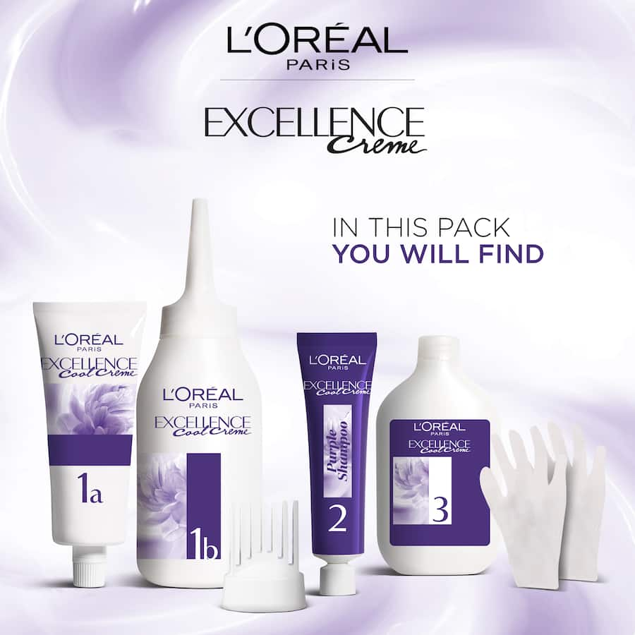 L'Oréal Excellence Ultra Light Brown 5.11 hair dye, providing rich color and scalp care with anti-brass technology.