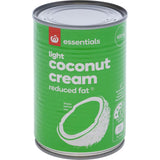 Rich, creamy Essentials Coconut Cream Lite Reduced Fat, perfect for healthy dishes without excess calories.