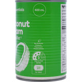 Essentials Coconut Cream Lite Reduced Fat, a versatile ingredient for curries, smoothies, and desserts, creamy and low in fat.
