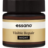 Essano Night Cream Visible Repair for mature skin, enriched with Lapagyl™, Bakuchiol, and Niacinamide for rejuvenation.